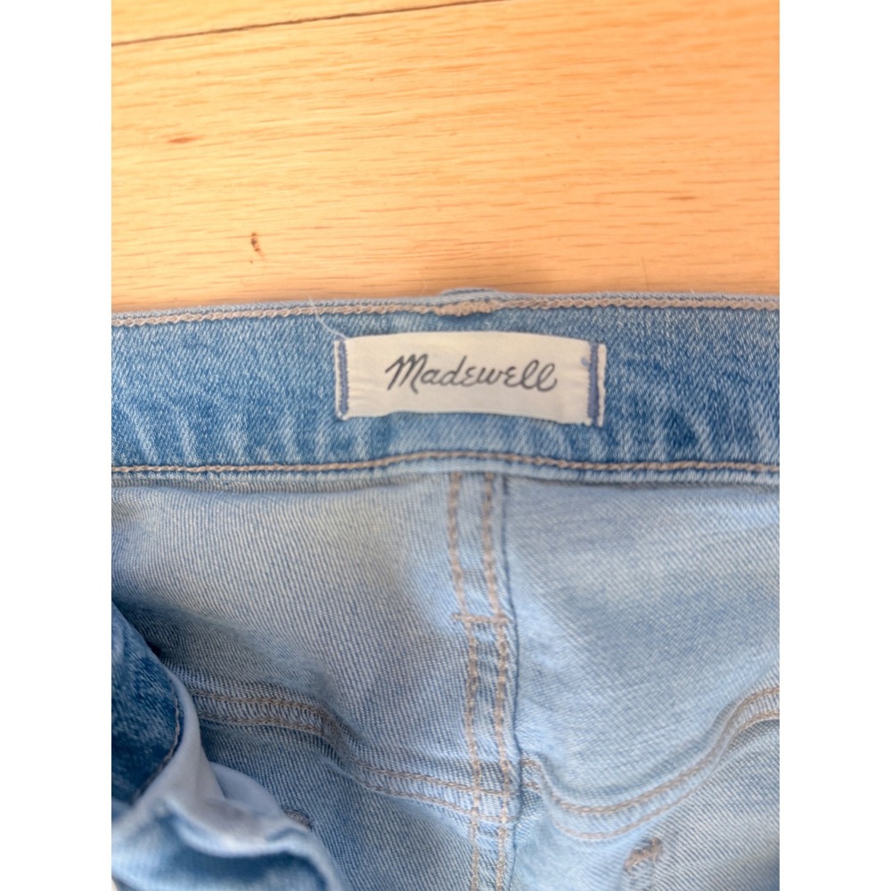 Madewell The Perfect Vintage Jean Light Wash Raw Hem Mom Jeans Womens 32 - Picture 4 of 8